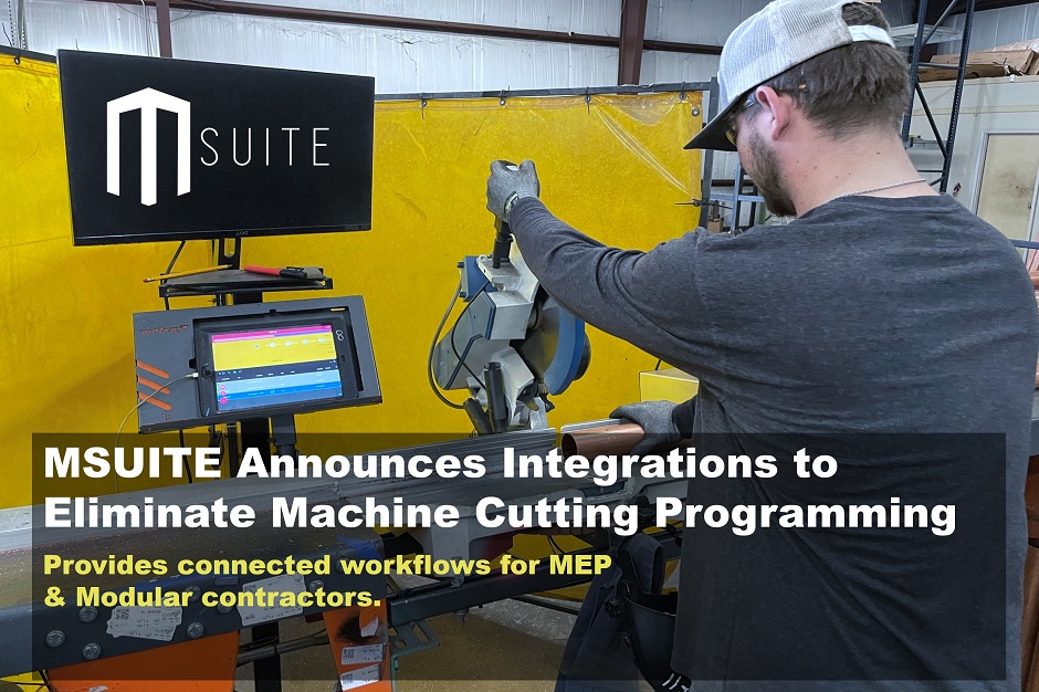 MSUITE Announces Integrations to Eliminate Machine Cutting Programming