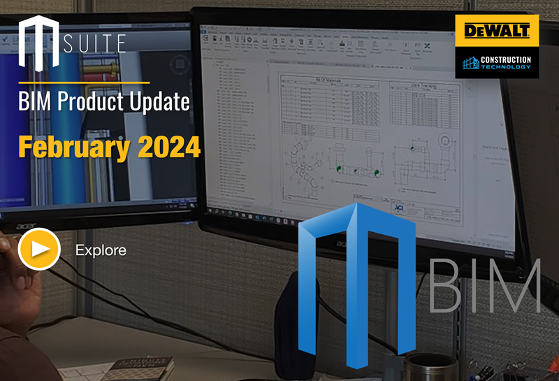 MSUITE BIM Product Update – Feb 2024