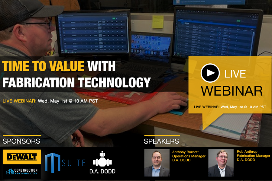 Live May 1st Webinar: Time to Value with Fabrication Technology