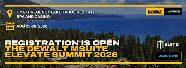 Registration Open - DEWALT MSUITE Elevate Summit 2026