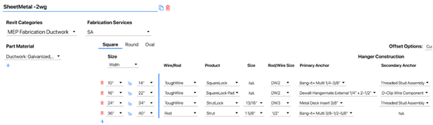 Sheet Metal Categories - BIM 9.1