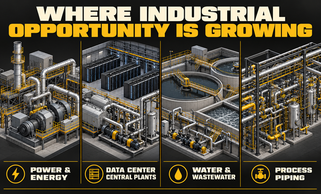 Industrial Opportunity Across Four Sectors - DEWALT Construction Technology
